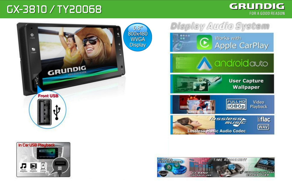 TOYOTA 2DIN Apple Carplay Android Auto Head Unit